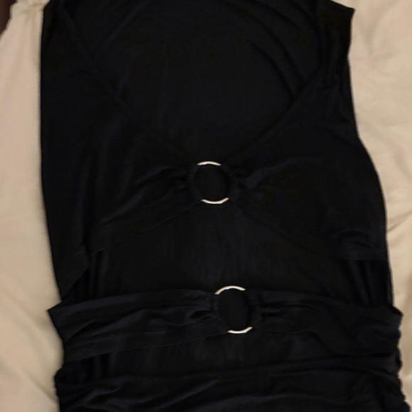 Black Strapless Dress w peekaboo design - Picture 3 of 3